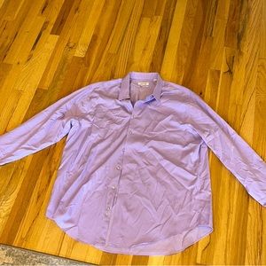 MENS PURPLE CALVIN KLEIN DRESS SHIRT